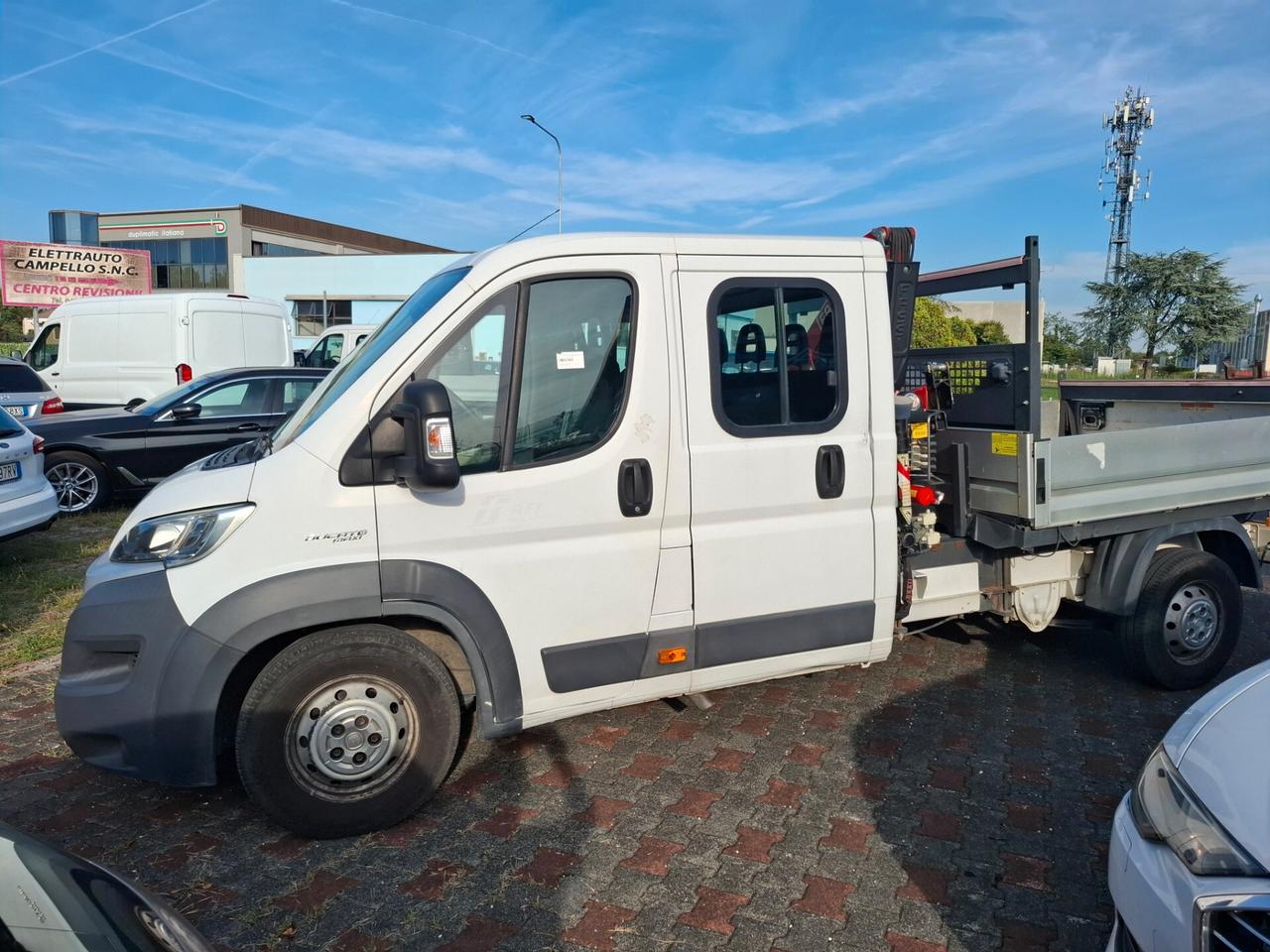 Fiat Ducato Maxi 35 2.3 Mjt doppia cabina allestito con Gru Fassi