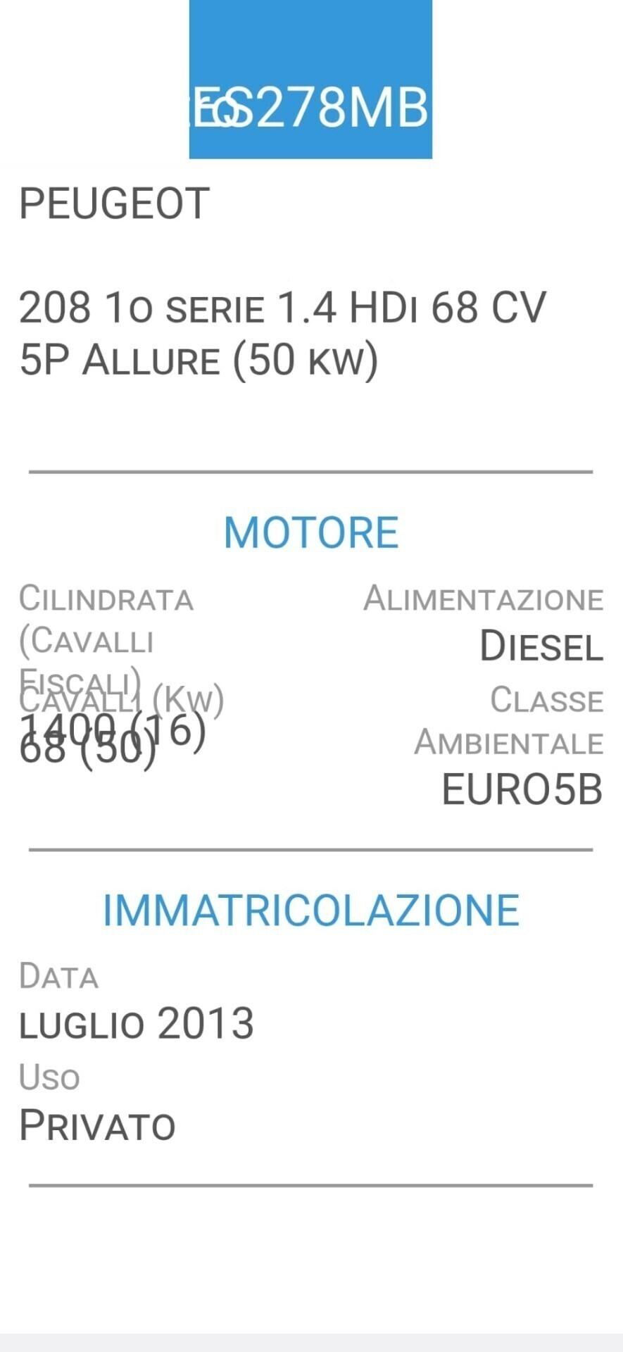 PEUGEOT 208 1,4 HDI-UNICA PROPRIETAR-4 REVISIONI