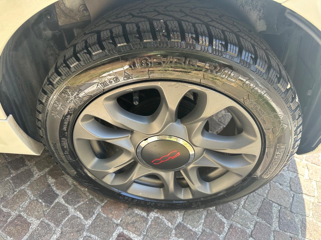 FIAT 500S CABRIO 1.2BENZINA/PELLE/BI-ZONA