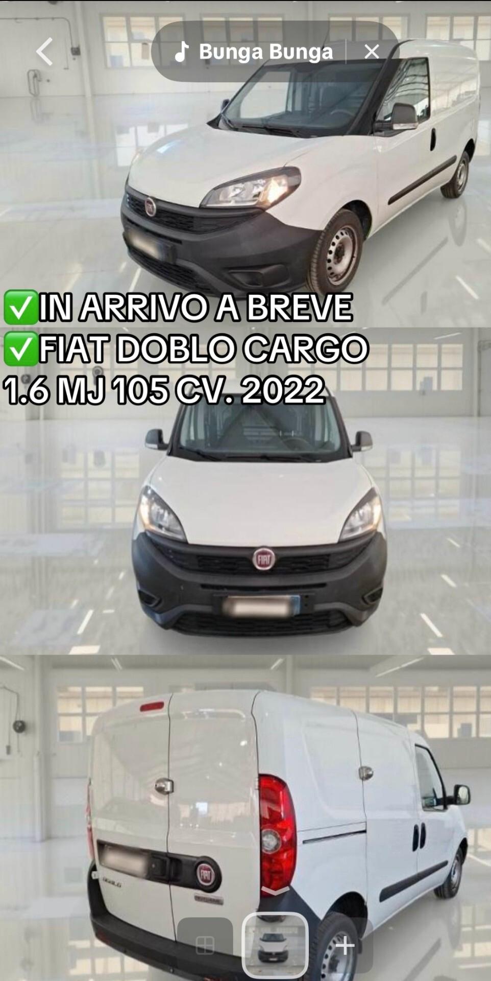 FIAT DOBLO CARGO CH1 1.6 MJ 105 CV. E6 NAVI PERFETTA