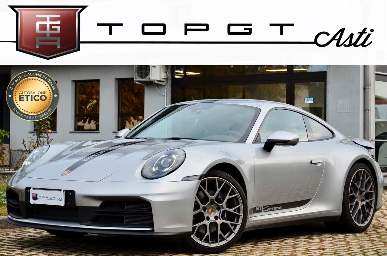 PORSCHE 911 992.2 COUPE 3.0 CARRERA 394cv PDK, GARANZIA UFF PORSCHE, UFF ITALIANA, UNICOPROPRIETARIO, PERFETTE CONDIZIONI, SCARICO, MATRIX, SOSPENSIONI ADATTIVE, SPORT CHRONO, 20"/21", PERMUTE