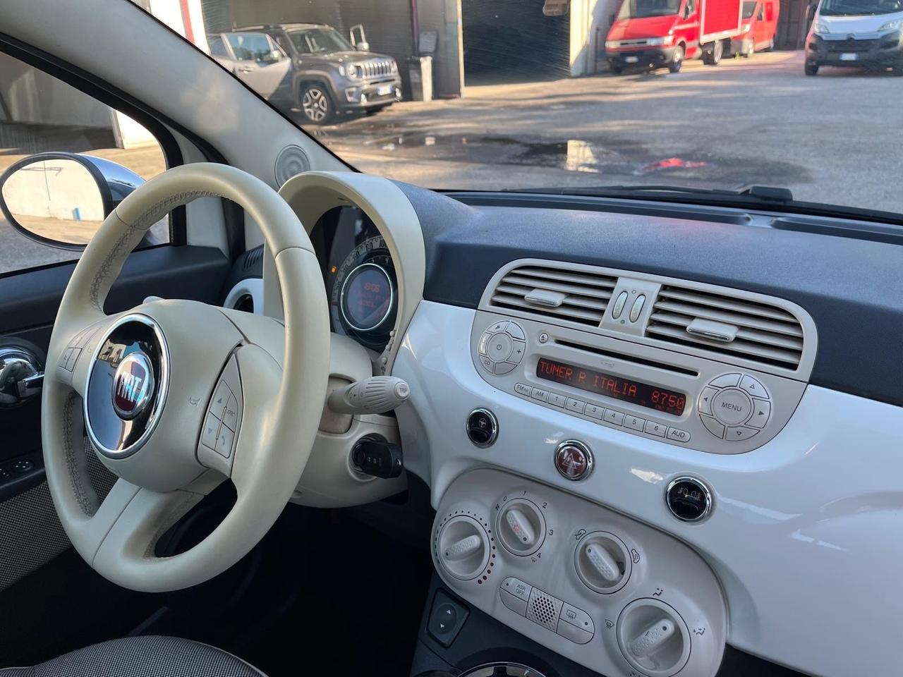 Fiat 500 Lounge 1.2 benz-tetto apri-2008