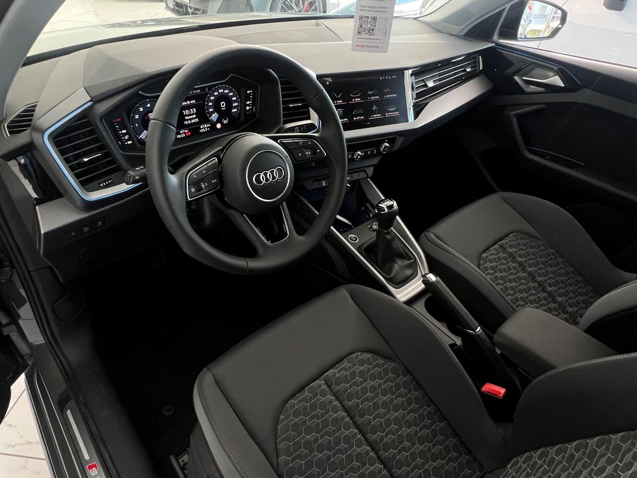 AUDI A1 II 2019 Sportback A1 Sportback 30 1.0 tfsi Identity Black 116cv
