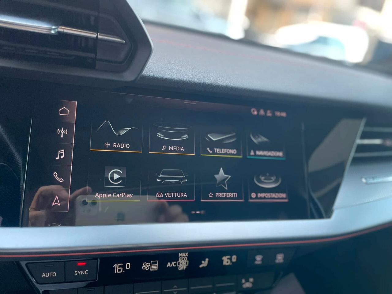 Audi A3 SPB 40 TDI quattro S TRONIC S LINE TETTO NAVY PELLE B&O