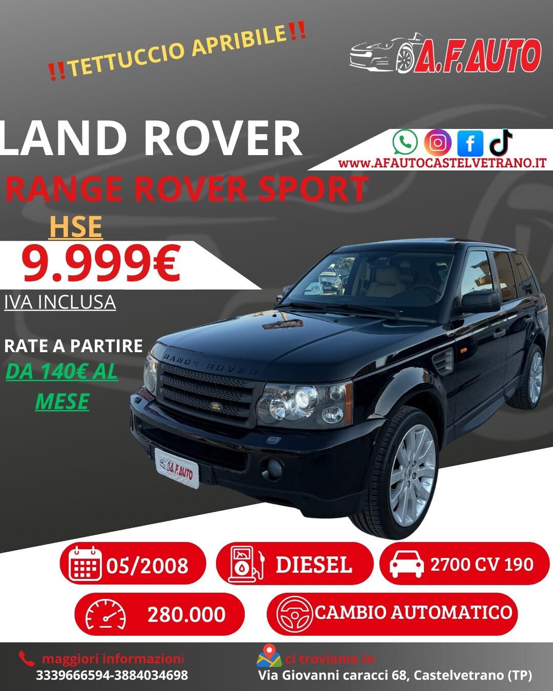 Land Rover Range Rover Sport 2.7 TDV6 HSE