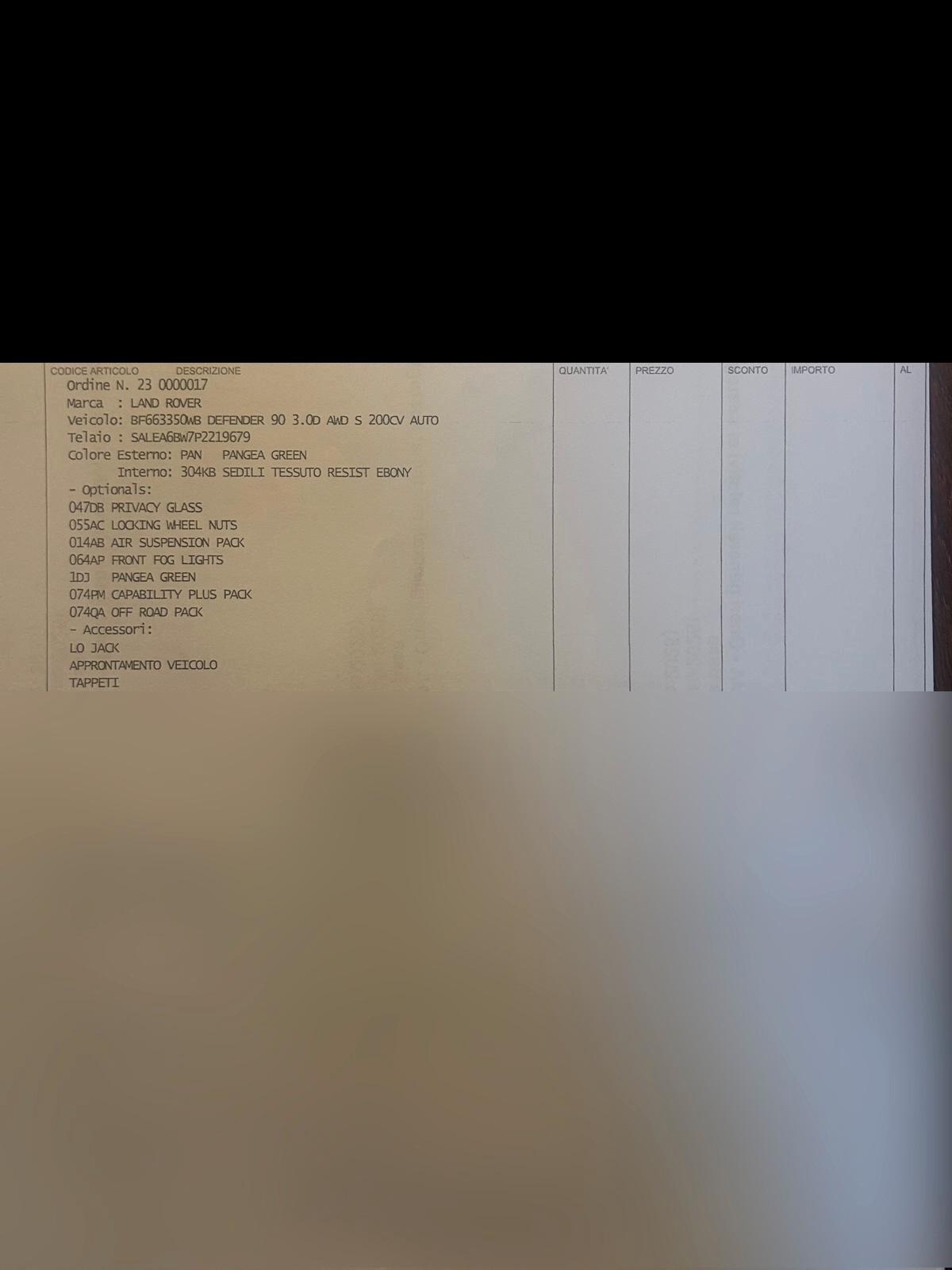 Land Rover Defender 90 3.0D I6 200 CV AWD Auto S