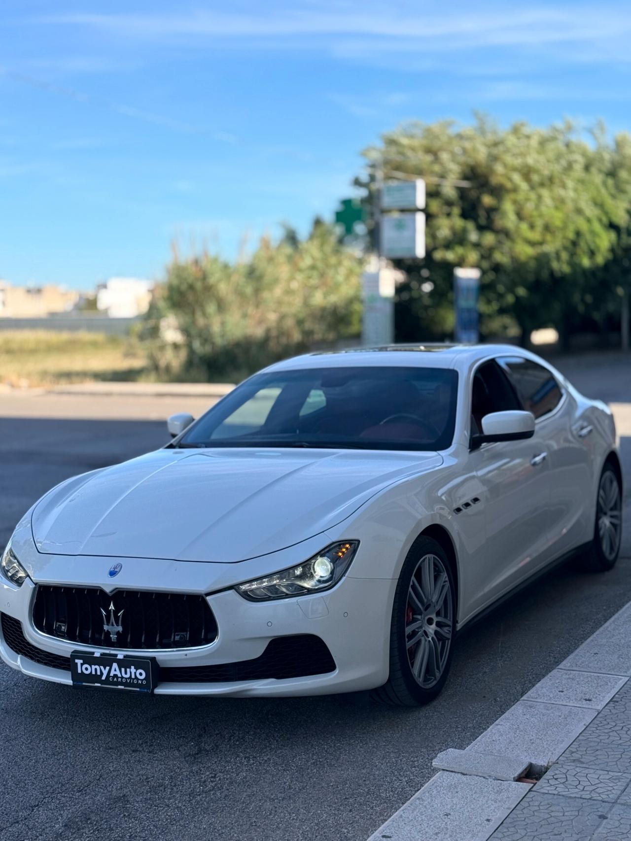 Maserati Ghibli 3.0 V6 bt S Q4 410cv auto E6 TETTO APRIBILE,TELECAMERA,PELLE CARTIER,NAVI,km certificati