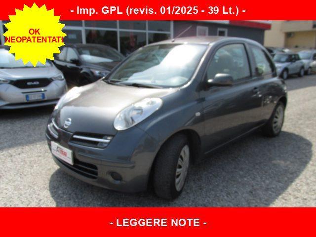 NISSAN Micra 1.2 16v 3p. -Imp. GPL- Ok Neopaten. - LEGGERE NOTE