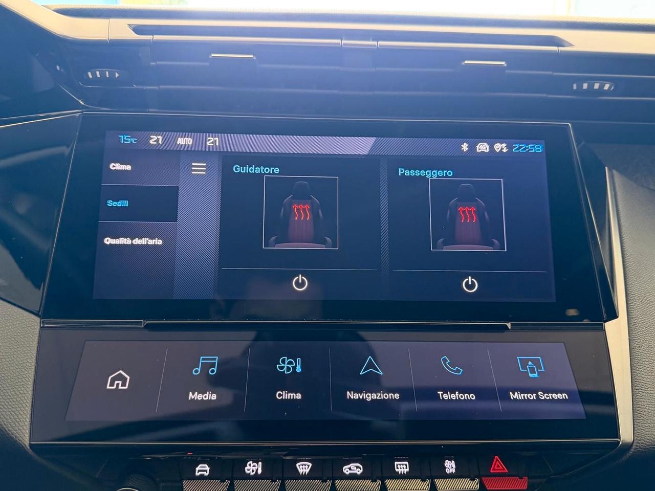 PEUGEOT 308 S.W. ALLURE 1.5 EAT8 130CV PELLE NAVI CAM ANNO 2022