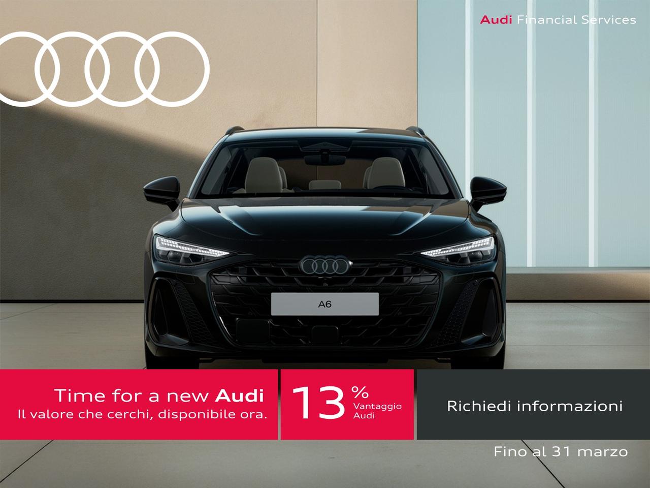 Audi A6 avant 2.0 tdi mhev + s line edition quattro 204cv s-tronic