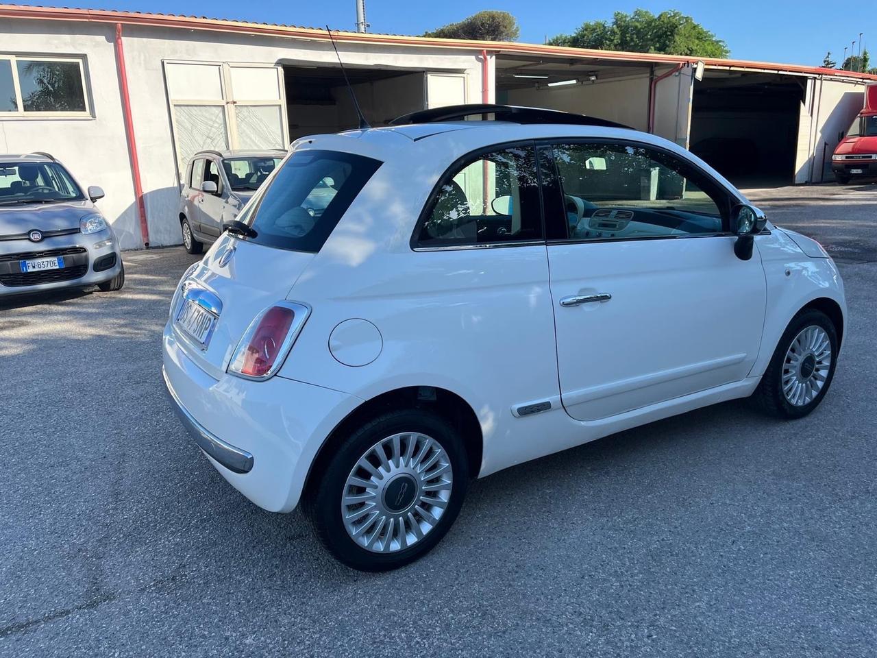 Fiat 500 Lounge 1.2 benz-tetto apri-2008
