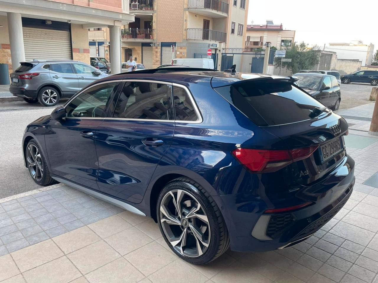 Audi A3 SPB 40 TDI quattro S TRONIC S LINE TETTO NAVY PELLE B&O