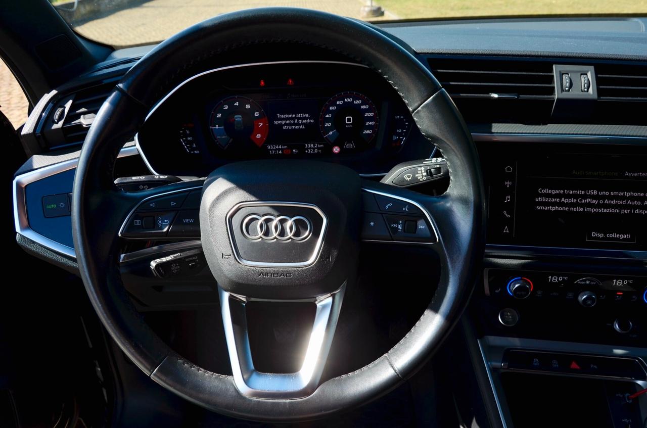 AUDI Q3 35 1.5 TFSI 150cv MANUALE, GARANZIA AUDI FINO AL 9/2027, EURO 6D, SERVICE UFF AUDI, NAVI, FULL LED, PERMUTE
