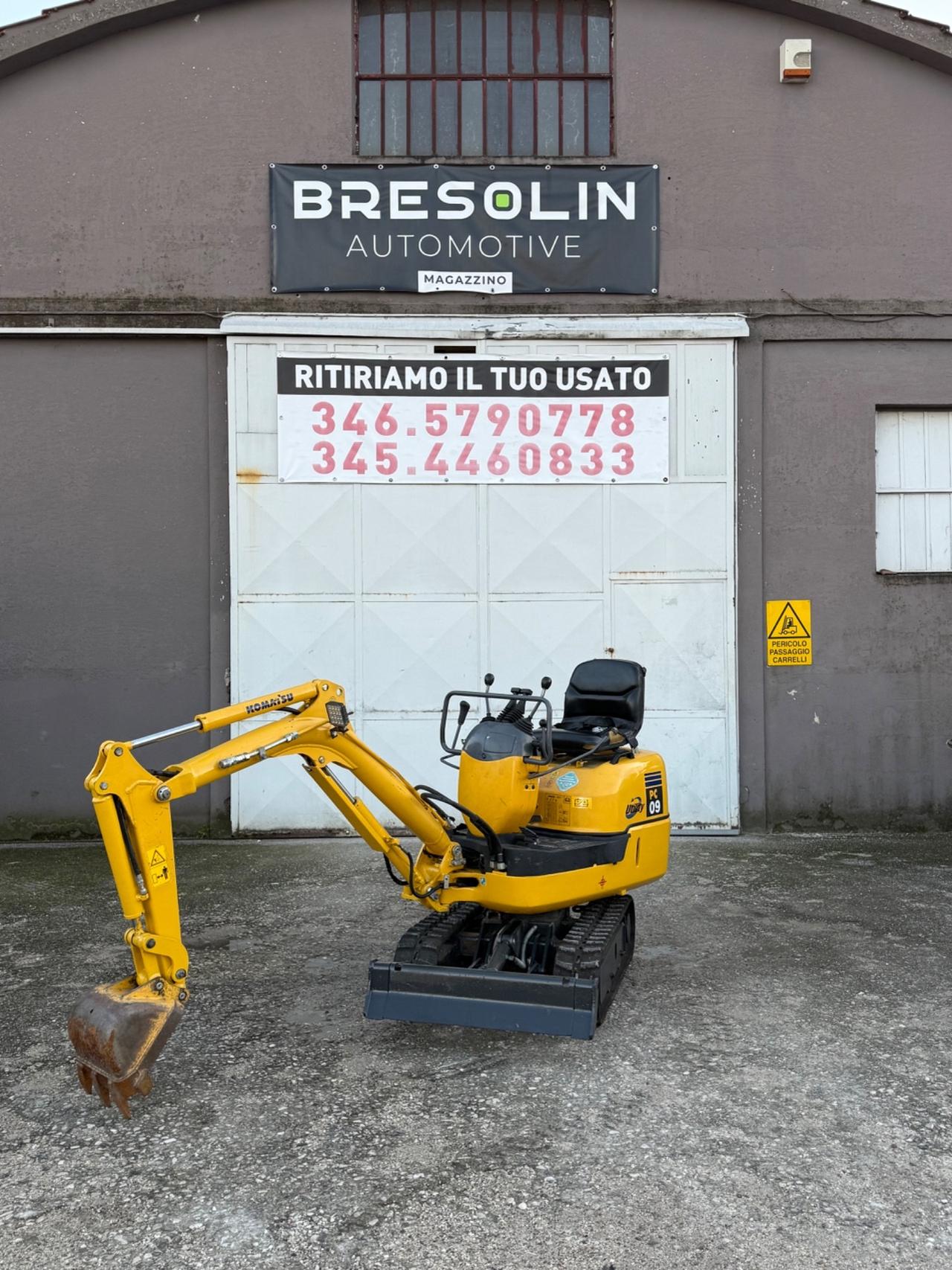 Mini escavatore Komatsu PC 09/1 cingoli allargabili