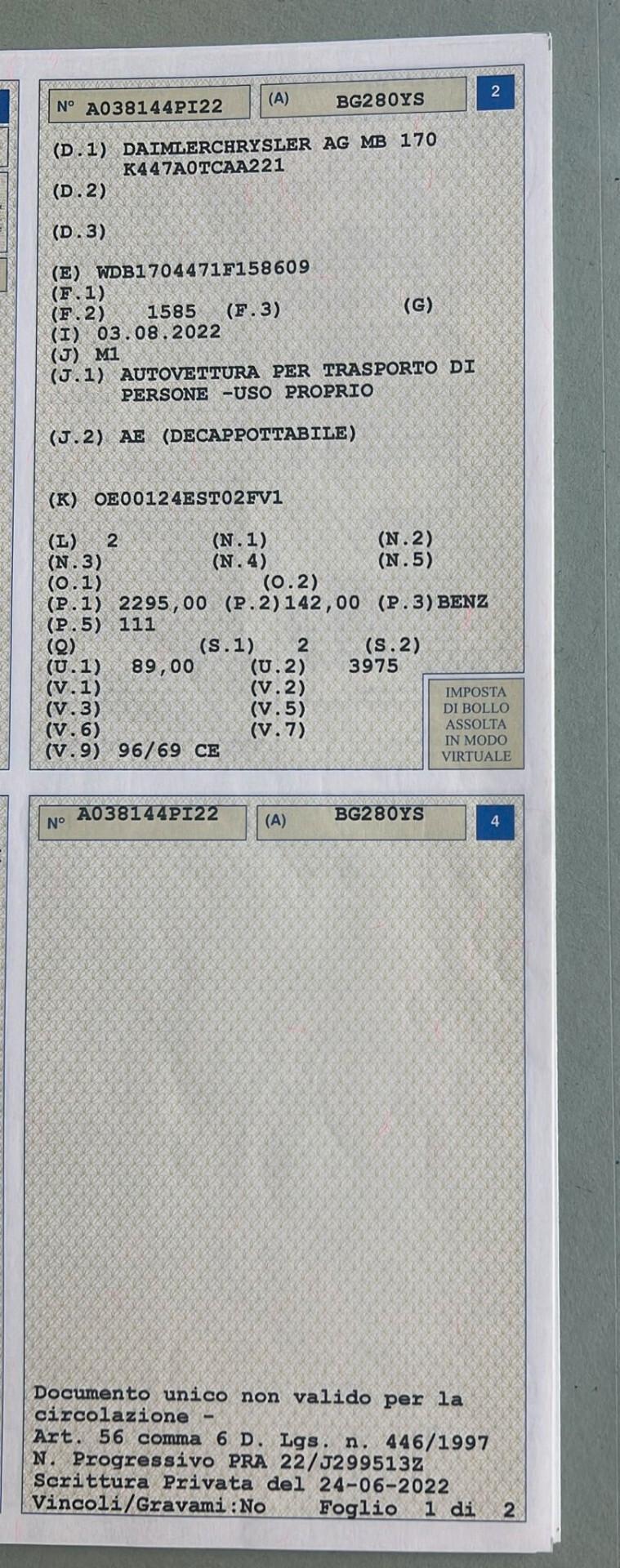 Mercedes-benz SLK 230 cat Kompressor aut.