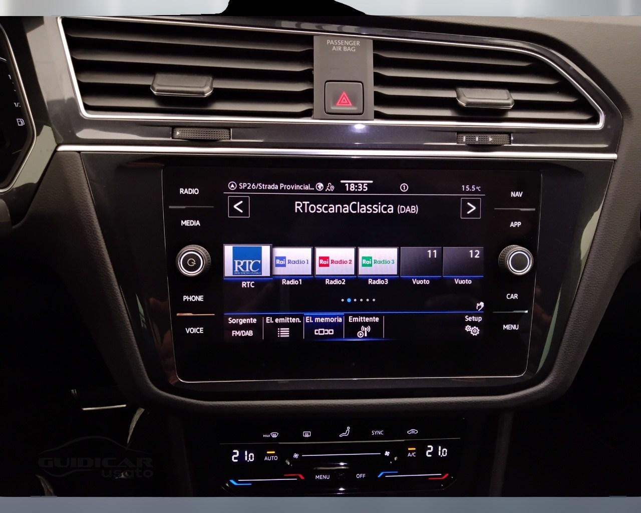VOLKSWAGEN Tiguan II 2021 - Tiguan 2.0 tdi R-Line 150cv dsg