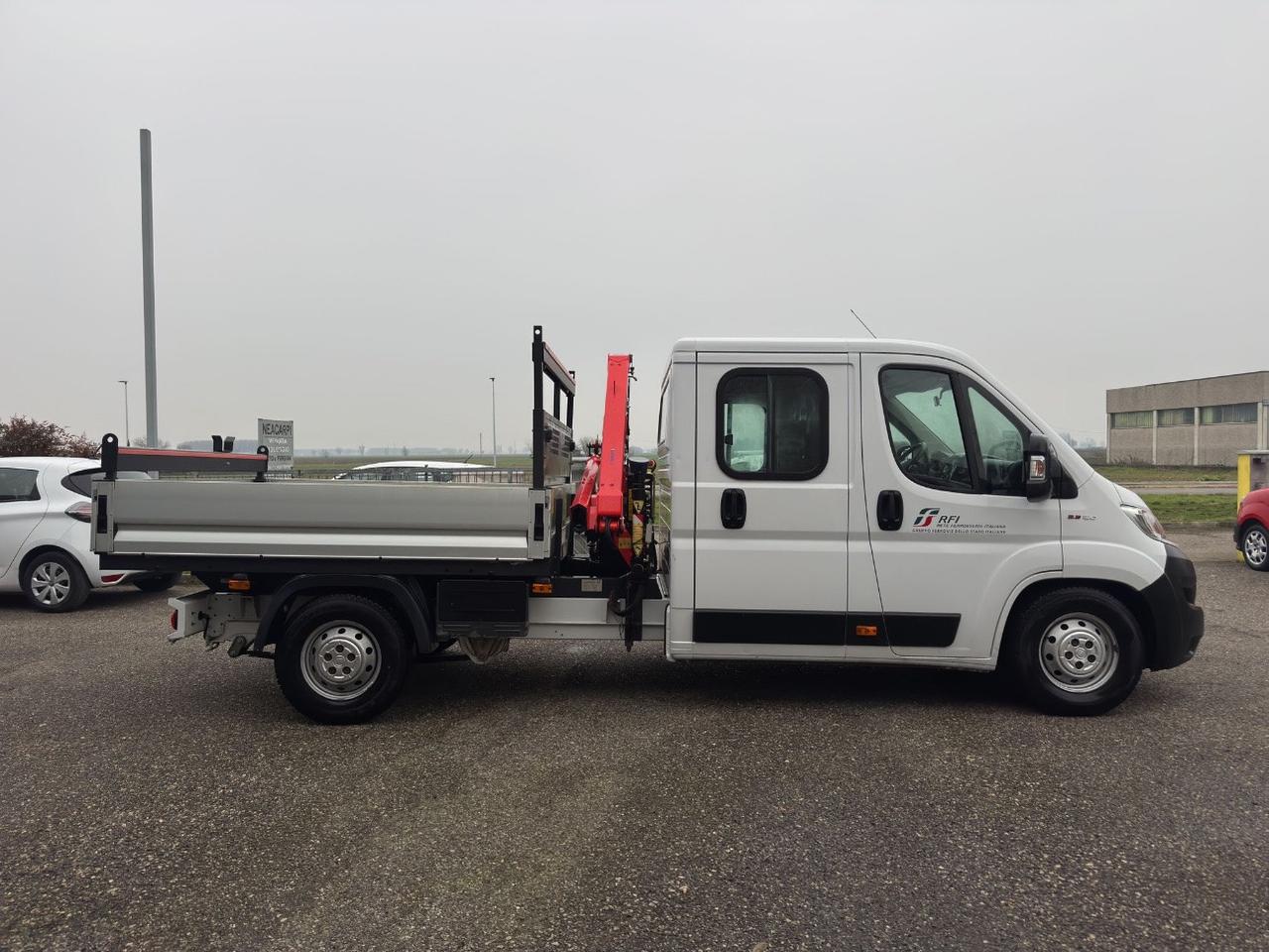 Fiat Ducato MAXI 2.3 MJT 130CV CASSONE GRU FASSI DOPPIA CABINA