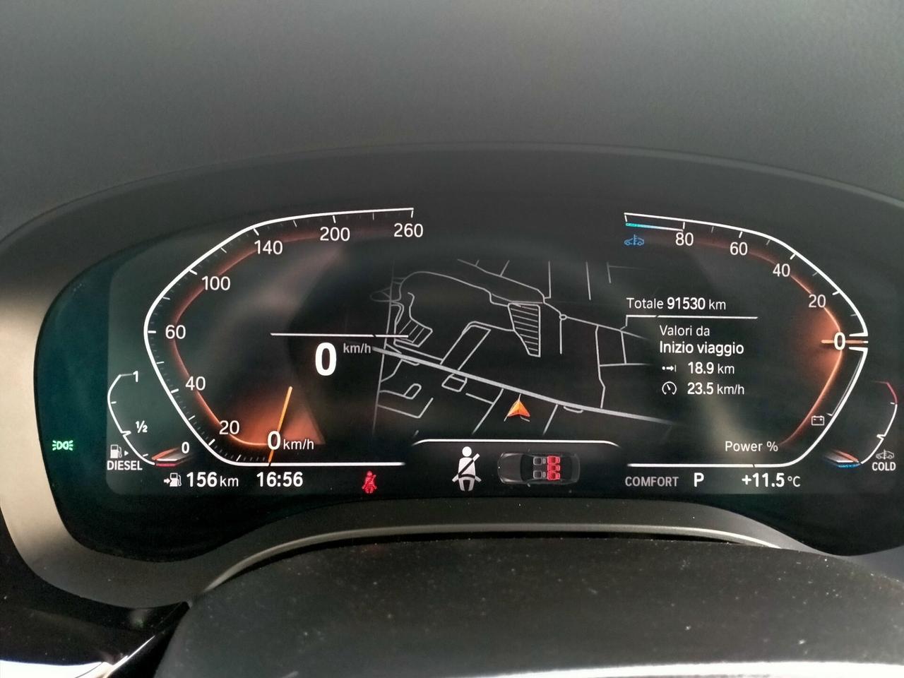 BMW 520 D TOUR. MHEV 48V XDRIVE M.Y.22 LEGA 19 MSPORT / PELLE NERA