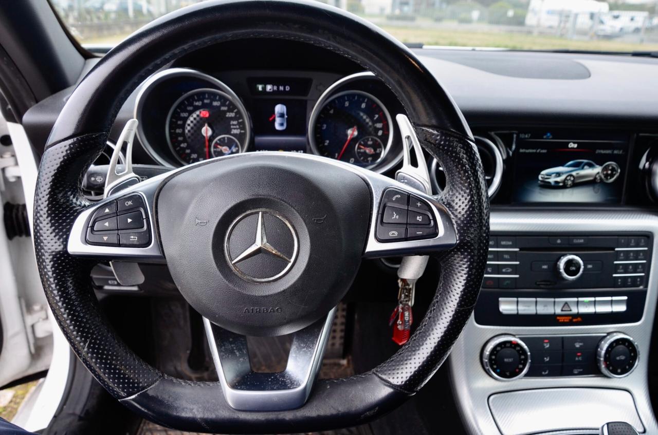 MERCEDES SLC 200 PREMIUM AMG LINE 184cv AUTO, UFF ITALIANA, SERVICE DIMOSTRABILI, SCARICO, RETROCAMERA, PELLE, PERMUTE