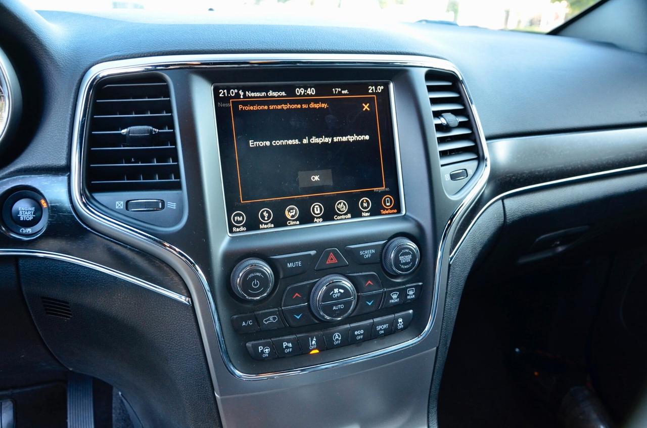 JEEP GRAND CHEROKEE 3.0 V6 mtj LIMITED 250cv AUTO, UFF ITALIANA, EURO 6D, KEYLESS, RETROCAMERA, FARI LED, 20", PERMUTE