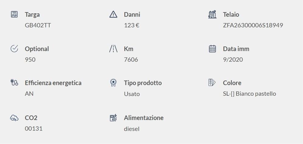 Fiat Doblo Doblò 1.3 MJT 95CV KM 7606
