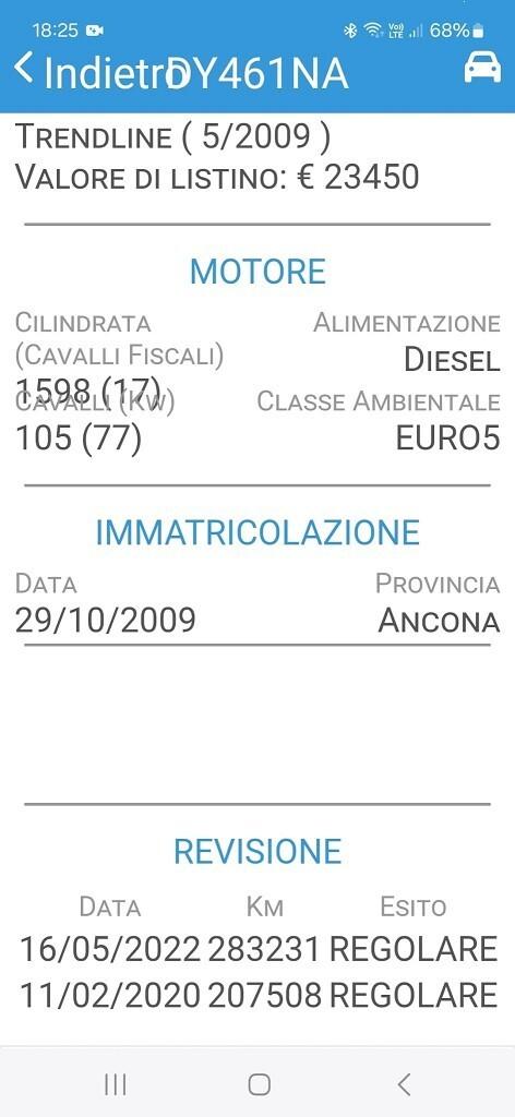 VOLKSWAGEN GOLF PLUS 1,6 TDI-FOTO TAGLIA E REVISIO