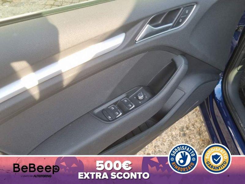 Audi A3 SPORTBACK 1.6 TDI AMBIENTE 110CV S-TRONIC E6
