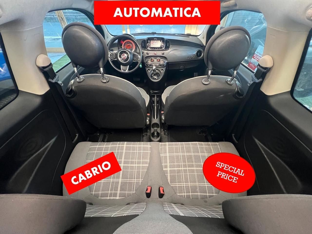 Fiat 500 C 1.2 AUTOMATICA CABRIO*NO VINCOLI FINANZIAM*KM CERTIFICATI