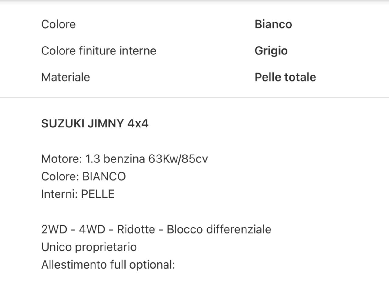 Suzuki Jimny 1.3 4WD A/T Evolution Plus 4x4 Perfetta