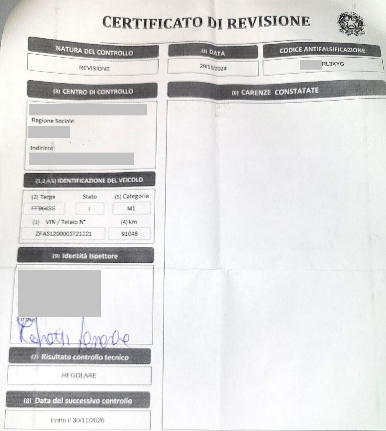 FIAT PANDA 0,9 NP-K-WAY-UNICA PROP-5 POSTI-4 REVIS