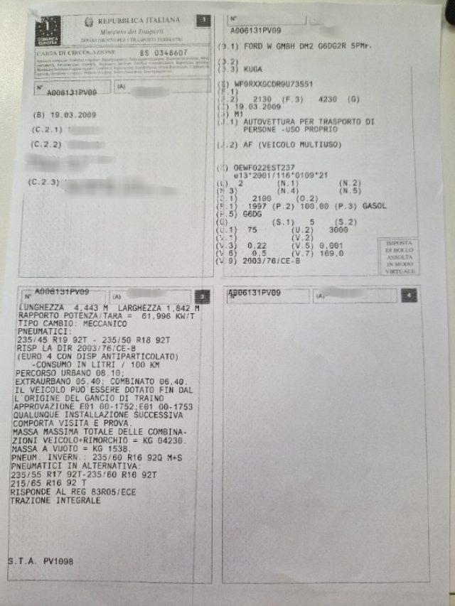 FORD Kuga 2.0 TDCi 136 CV 4WD Titanium DPF