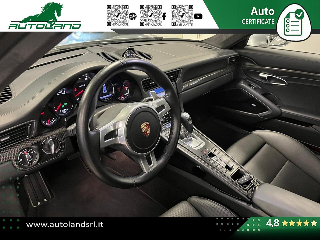 Porsche 991 3.8 Turbo S 560cv PDK *PCCB*SportChrono*AsseSterzante*BOSE*TettoApribile*