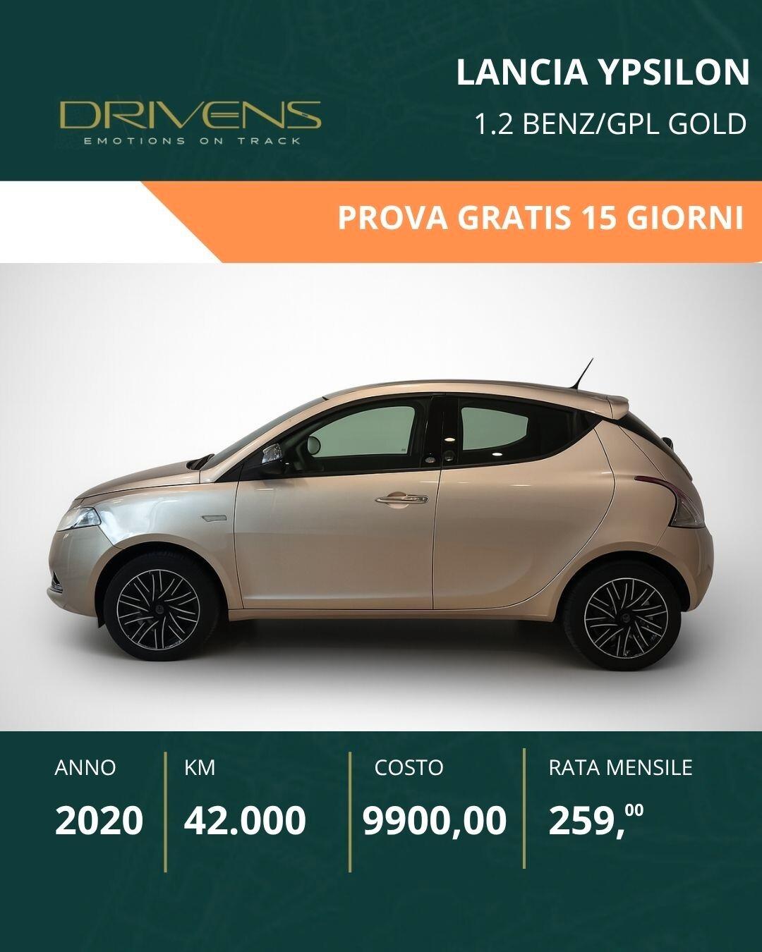 Lancia Ypsilon 1.2 69 CV 5 porte GPL Ecochic Gold
