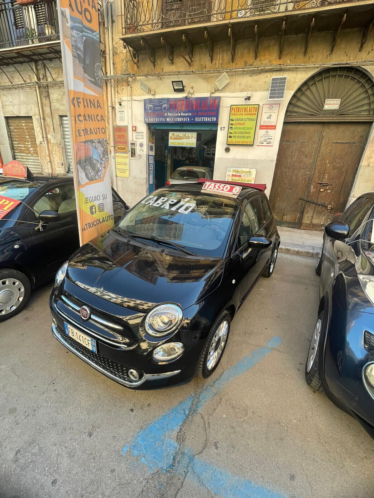 Fiat 500 Cabrio 1.2 lounge FINANZIABILE NEOPATENTATI