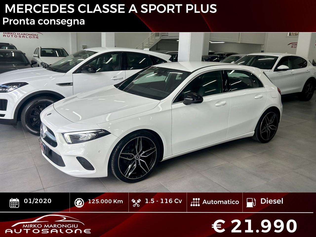 Mercedes CLASSE A Sport PLUS finanziabile