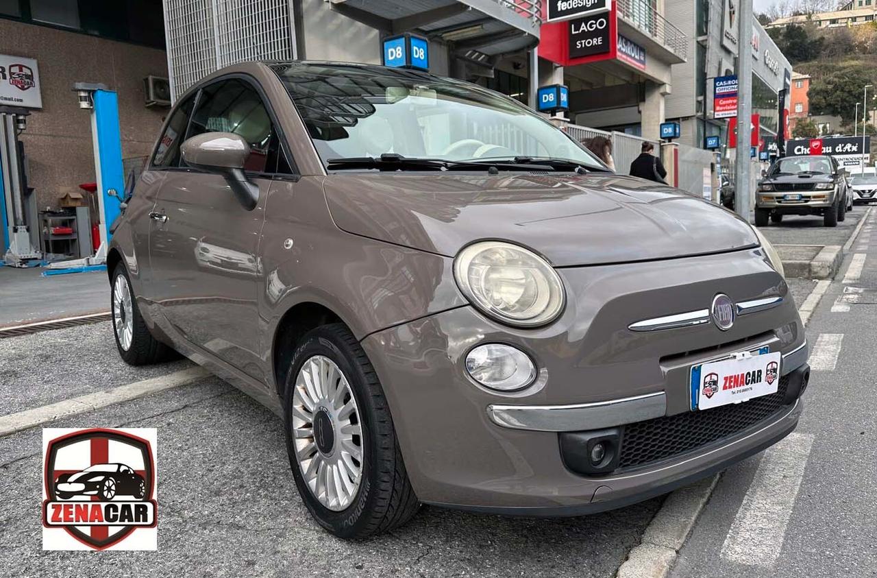 FIAT 500 1.3 MULTIJET DIESEL – TETTO PANORAMICO – PELLE ROSSA