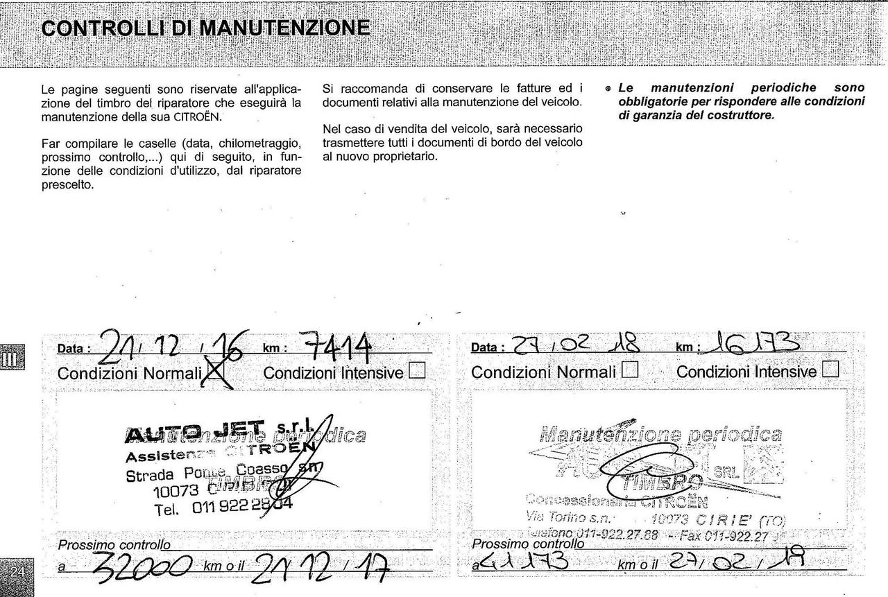 Citroen C3 HDI Tagliandi Citroen 51160Km