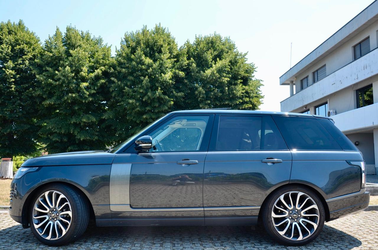 LAND ROVER RANGE ROVER 5.0 V8 S/C AUTOBIOGRAPHY 525cv AUTO, SERVICE LAND ROVER, UNICO UTILIZZATORE, EURO 6D, TETTO, HI-FI MERIDIAN, SEDILI IN PELLE, PERMUTE