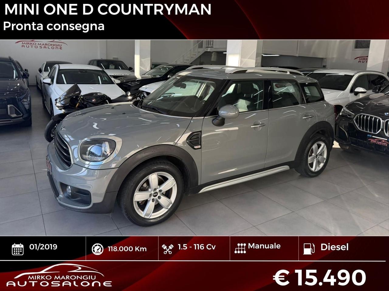 Mini One Countryman 1.5 D FINANZIABILE