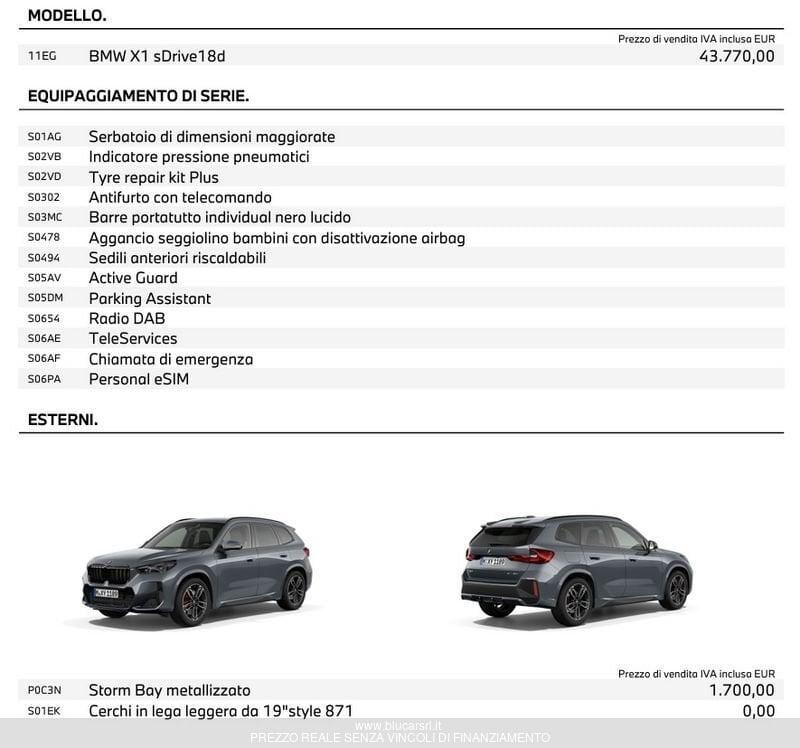 BMW X1 X1 sDrive 18d Msport Pro