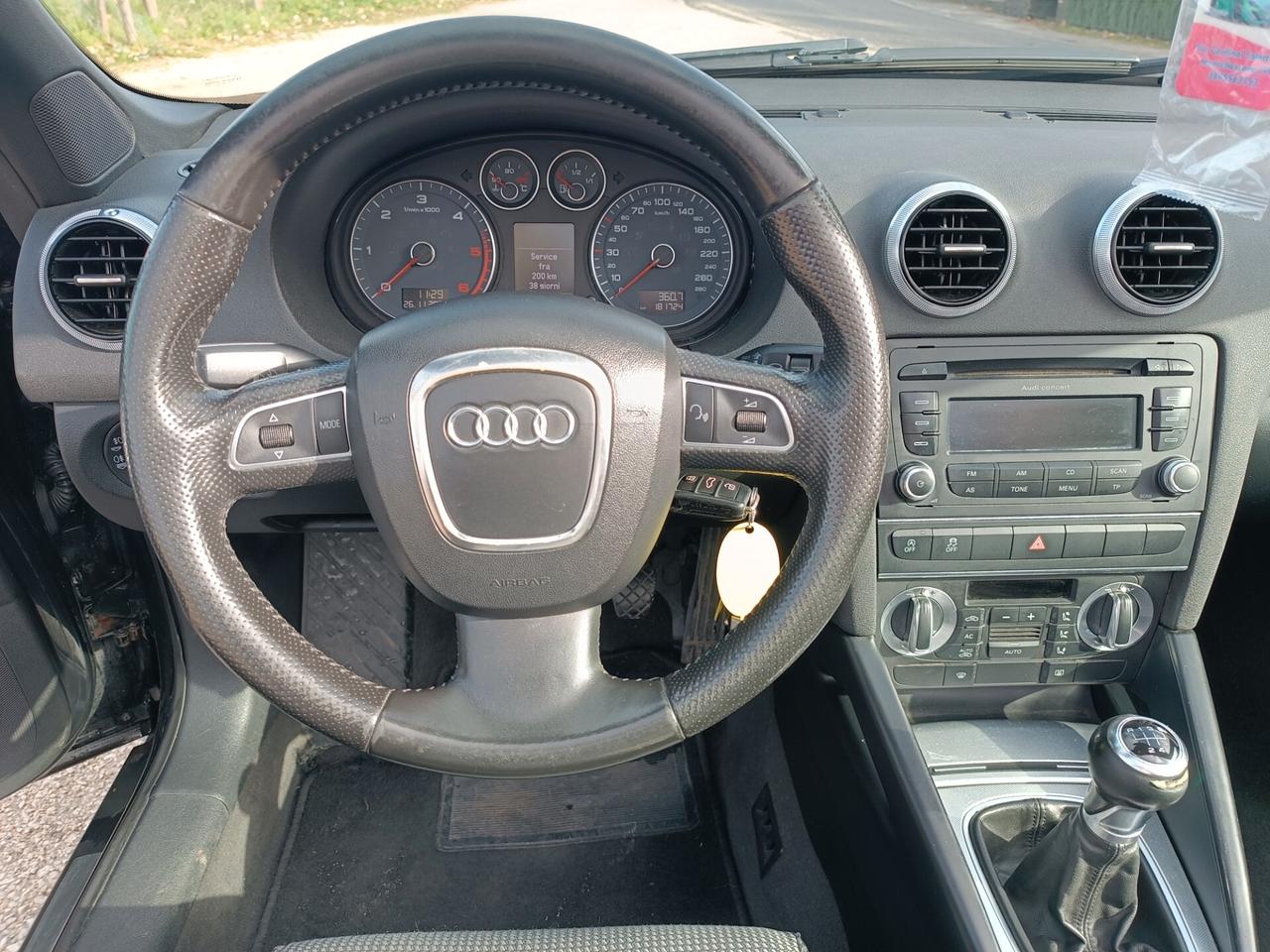 Audi A3 Cabrio 1.6 TDI 105 CV CR Ambition