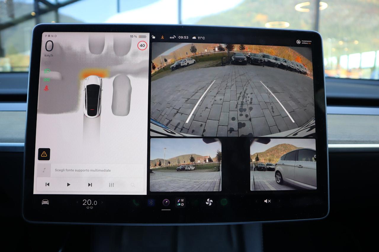 Tesla Y AWD Max Range 514 CV - POMPA DI CALORE - CAMERA
