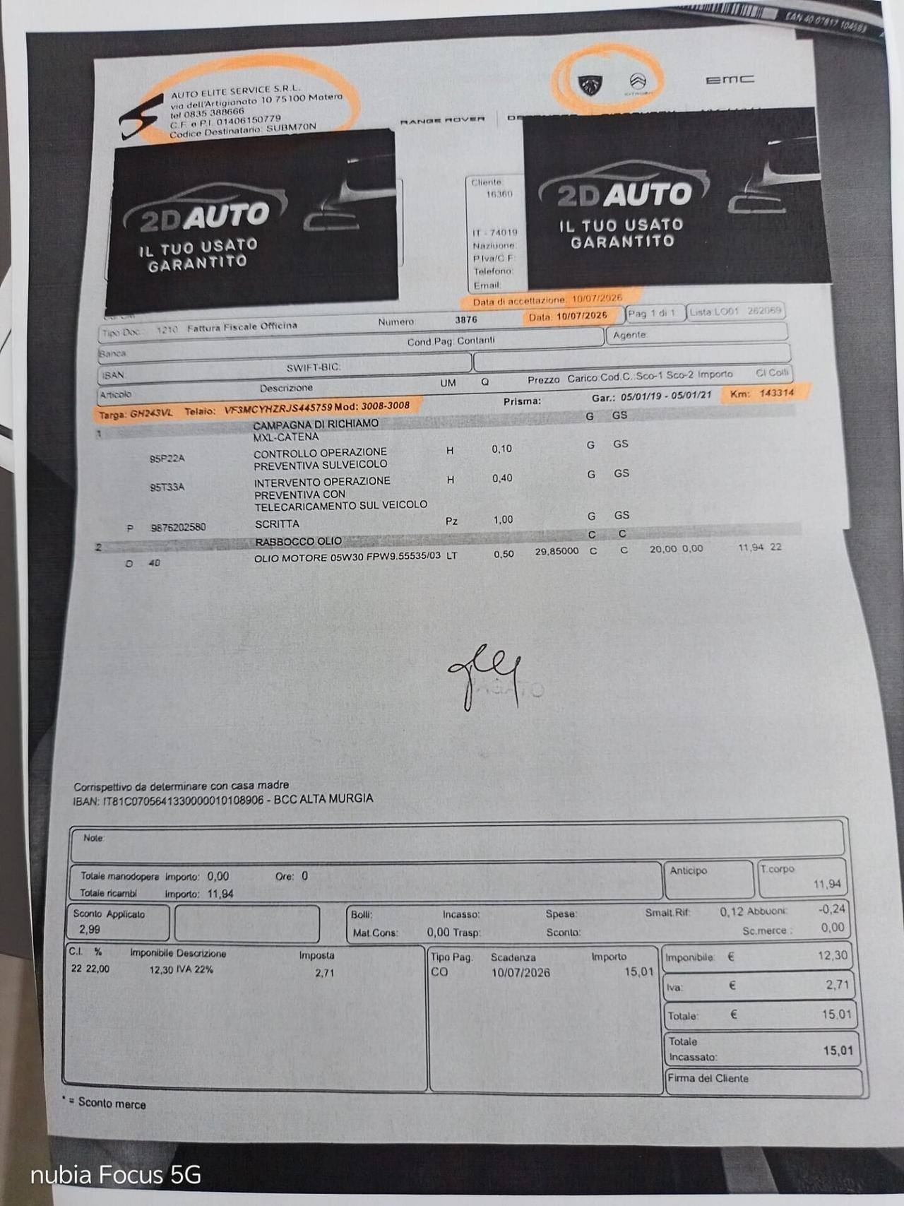 Peugeot 3008 1.5 BlueHDi GT Line * Navi * Retrocamera * Pelle * Garantita 12 Mesi