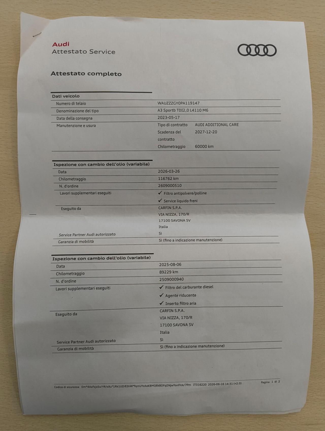 Audi A3 Sportback 35 TDI Advanced