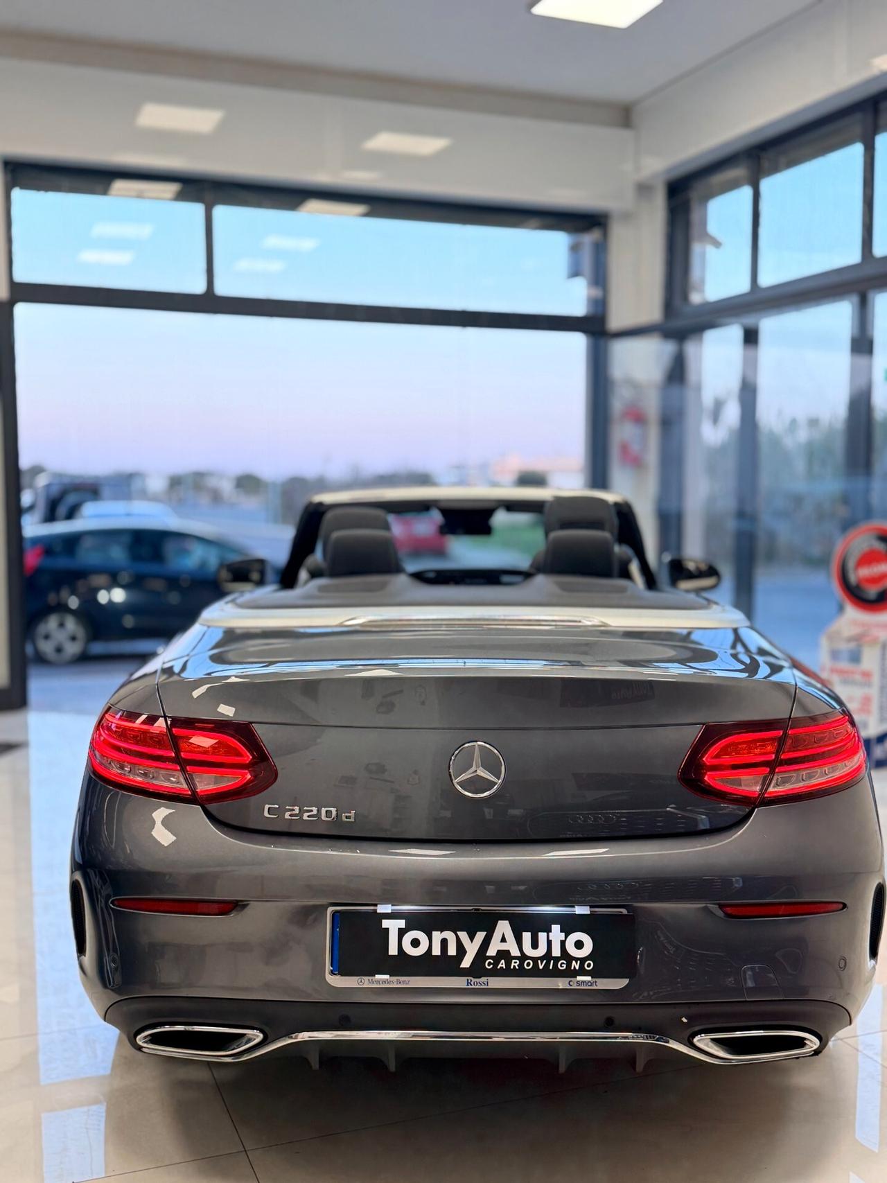 Mercedes-benz C 220 d AutoCABRIO Premium Plus automatica con LUCI SOFFUSE,VIRTUAL COCKPIT,TELECAMERA,APPLE CARPLAY,NAVI