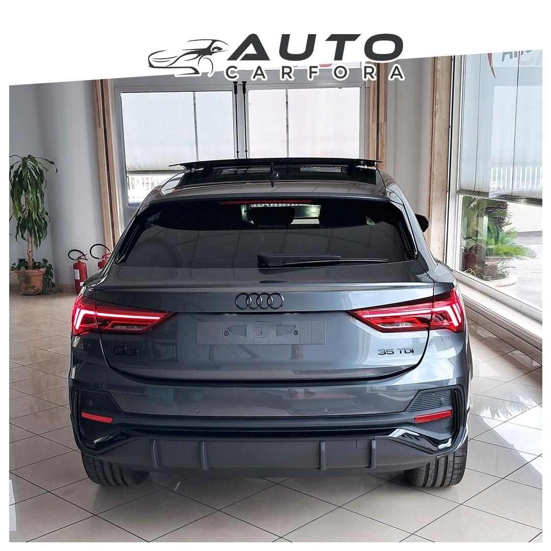 Audi Q3 Spb 35 tdi Identity Black s-tronic km0 |tetto R20"