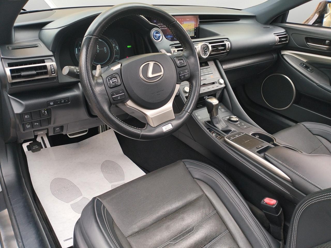 Lexus RC 300h 2.5 181cv F-Sport cvt *TETTO PANORAMICO * SOLI 22.000 KM *