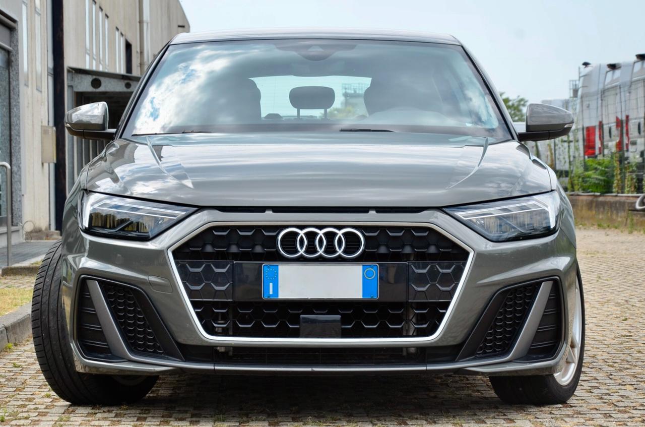 AUDI A1 SPB 30 1.0 TFSI S LINE IDENTITY BLACK 110cv S-TRONIC, GARANZIA AUDI, EURO 6D, UFF ITALIANA, SERVICE AUDI, FULL LED, APPLE ANDROID, PERMUTE