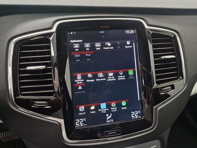 Volvo XC90 D5 AWD Geartronic 7 posti Momentum Euro 6 D-Temp