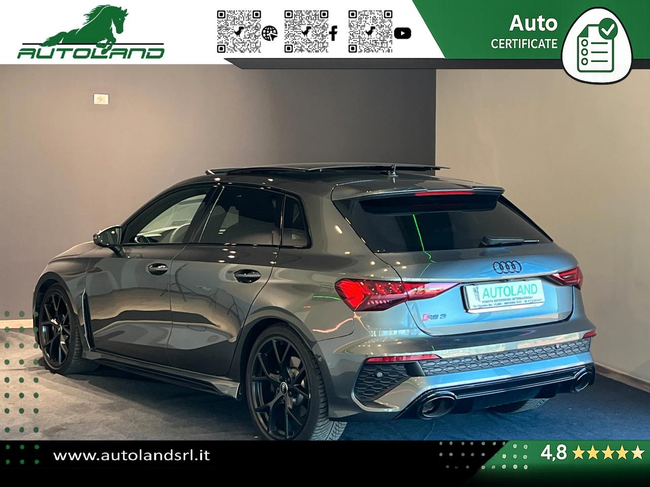 Audi RS3 Sportback 2.5 tfsi quattro s-tronic TETTO - MATRIX- B&O - MASSAGGIO - ACC